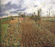 Camille Pissarro Farmland oil